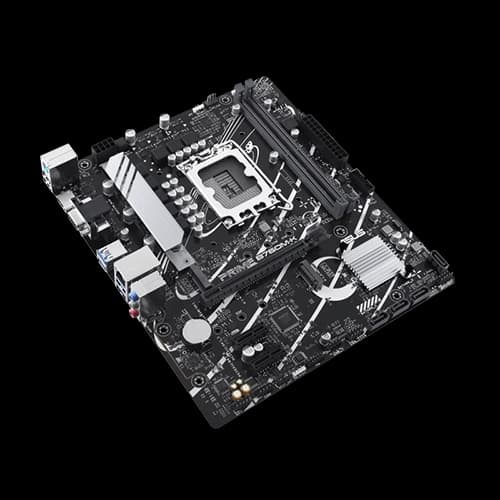 ASUS Prime B760M-K DDR5 Motherboard, Dual PCIe 4.0 M.2 Slots, Realtek 2.5Gb Ethernet, SATA 6 Gbps, Front USB 3.2 Gen 1 and Aura Sync thumbnail 3