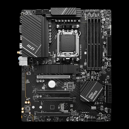 MSI Pro B650-P Wifi Motherboard, AMD B650 Chipset, 4x DDR5, 192GB Memory, PCIe 4.0, AMD Multi-GPU Support, Wifi 6E, 4x EZ Debug LED | 911-7D78-001 thumbnail 2