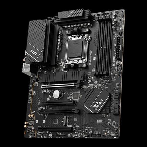 MSI Pro B650-P Wifi Motherboard, AMD B650 Chipset, 4x DDR5, 192GB Memory, PCIe 4.0, AMD Multi-GPU Support, Wifi 6E, 4x EZ Debug LED | 911-7D78-001 thumbnail 4