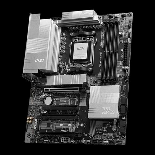 MSI PRO X870-P WIFI DDR5 ATX Motherboard, AM5 Socket, 4x PCI-E x16 slots,  PCI_E1 Gen PCIe 5.0, Realtek ALC897, 8126VB 5G LAN, Wi-Fi 7, Bluetooth 5.4, AI Ready | 911-7E47-001 thumbnail 4