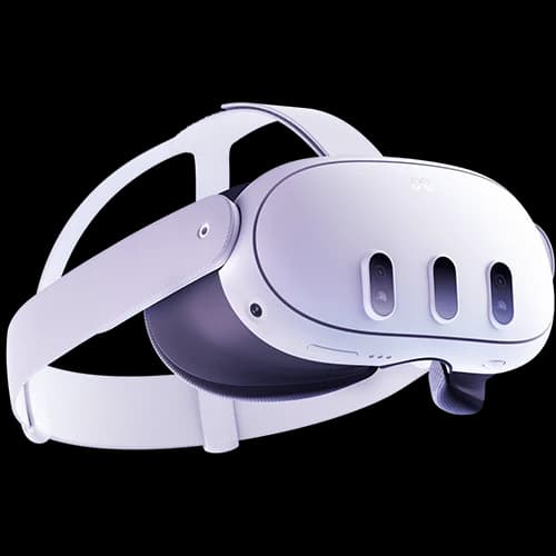 Meta Quest 3 512GB Advanced VR Headset, Snapdragon XR2 Gen 2, 2 RGB cameras with 18 PPD, 3D spatial audio, 2064x2208 Resolution Per Eye, 120Hz Refresh rate thumbnail 3