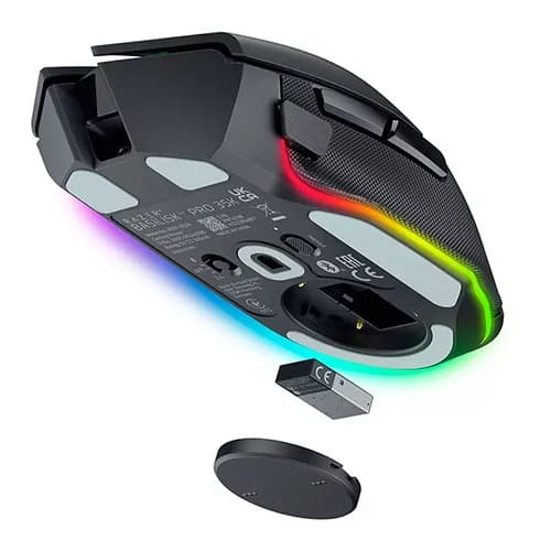 Razer Basilisk V3 Pro 35K Black Wireless Gaming Mouse , 35K DPI, HyperScroll Tilt Wheel, RGB thumbnail 3