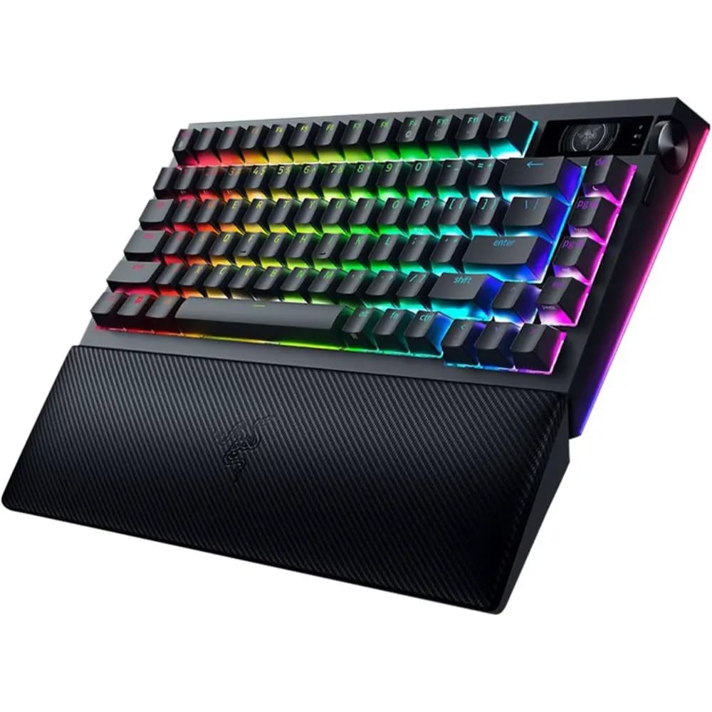 Razer BlackWidow V4 Pro 75% US Layout Mechanical Gaming Keyboard with Hot-Swappable Switches, Chroma RGB & Wrist Rest thumbnail 2