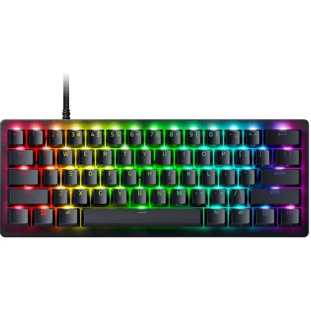 Razer Huntsman V3 Pro Mini 60% US Gaming Keyboard with Gen-2 Analog Optical Switches, Rapid Trigger & RGB