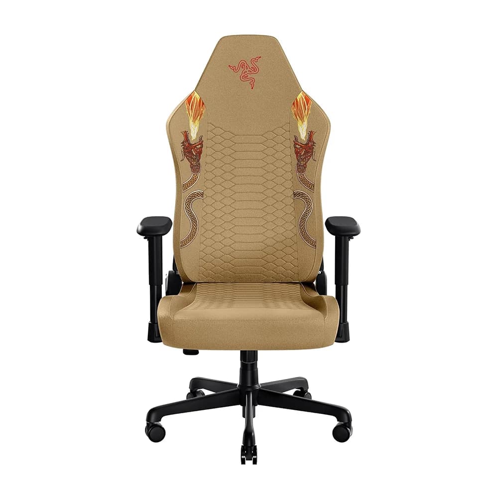 Razer Iskur V2 X Gaming Chair Yellow, PU Moulded Foam, 2XKO Edition, Integrated Lumbar, 152 Degrees Recline Range