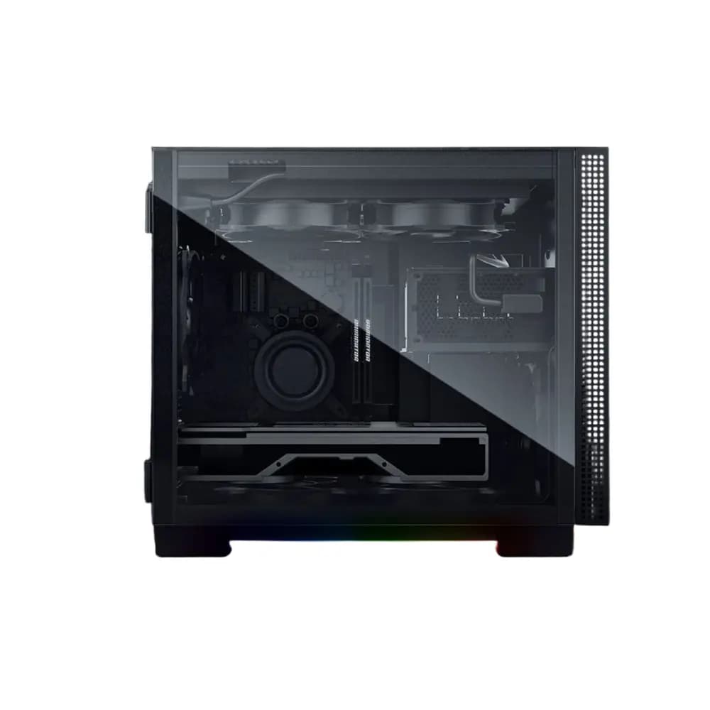 Razer Tomahawk Mini-ITX Gaming PC Case, Tempered Glass, Chroma RGB, 320mm GPU & 240mm Radiator Support thumbnail 2