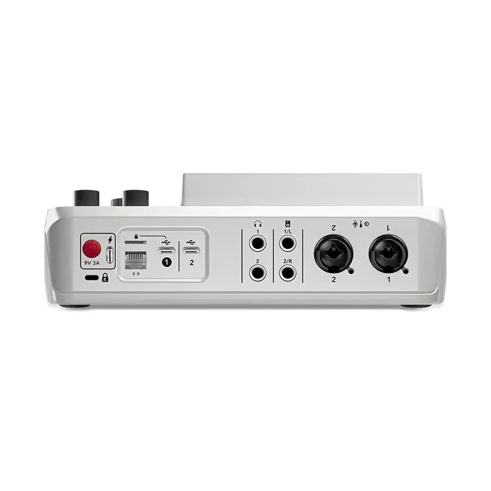 Rodecaster Duo Streaming Mixer White, 2 mic inputs, SMART pads, 7-channel mixer, built-in wireless receiver, USB-C, touchscreen, Bluetooth, 32-bit multitrack recording thumbnail 4