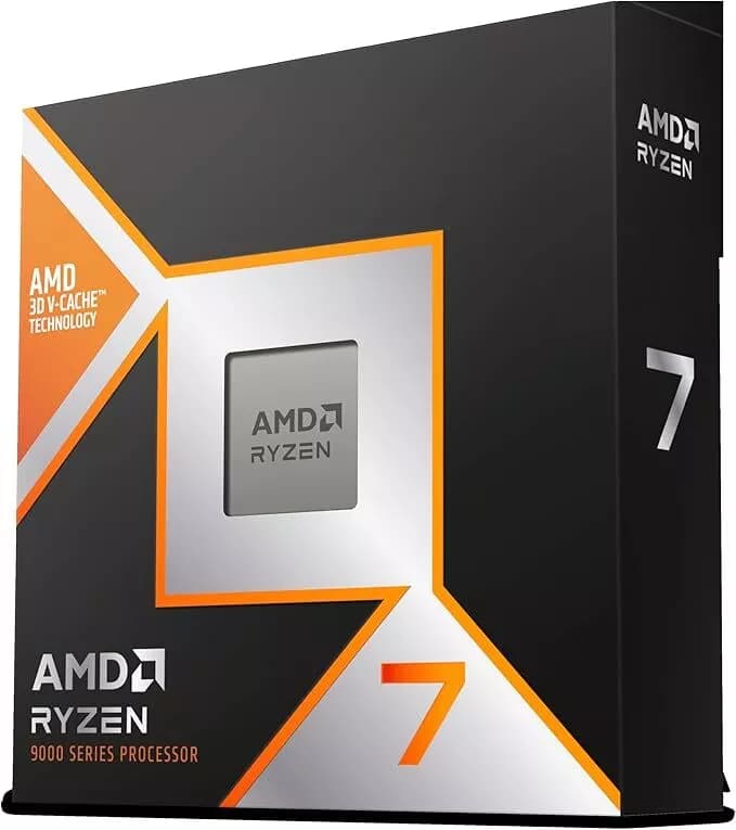 AMD Ryzen 7 9800X3D Gaming Desktop Processor TRAY, AMD, 8 Cores, 16 Threads, Zen 5, Intel Core i7, 5.2GHz, OS Support, PCIe 5.0