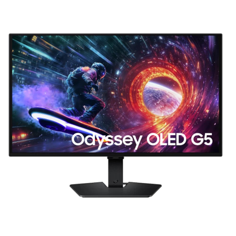 SAMSUNG Odyssey G5 G50SF Gaming Monitor, 27 Inch QD-OLED Display, QHD Resolution, 180Hz Refresh Rate, 0.03 (GtG) Response Time, AMD FreeSync & G-Sync Compatible