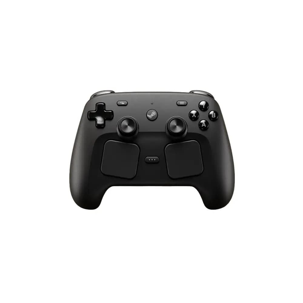 Steam Controller with Wireless Puck, TMR Magnetic Thumbsticks, HD Haptics, Dual Trackpads, Gyro Motion Control, 35+ Hour Battery Life