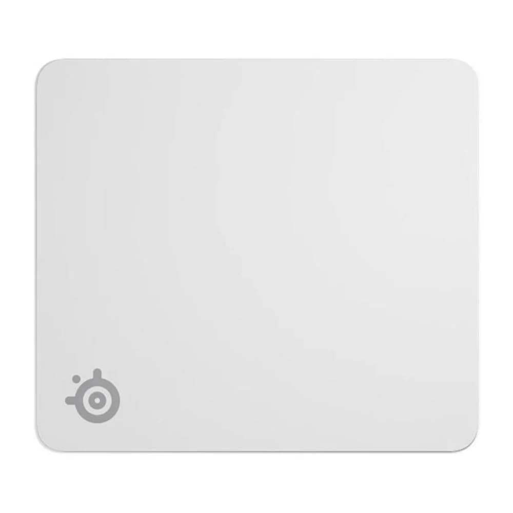 SteelSeries QcK Large Mousepad White, (450 x 400 x 2 mm) Size, Legendary Micro-Woven Cloth, Non-Slip Rubber Base