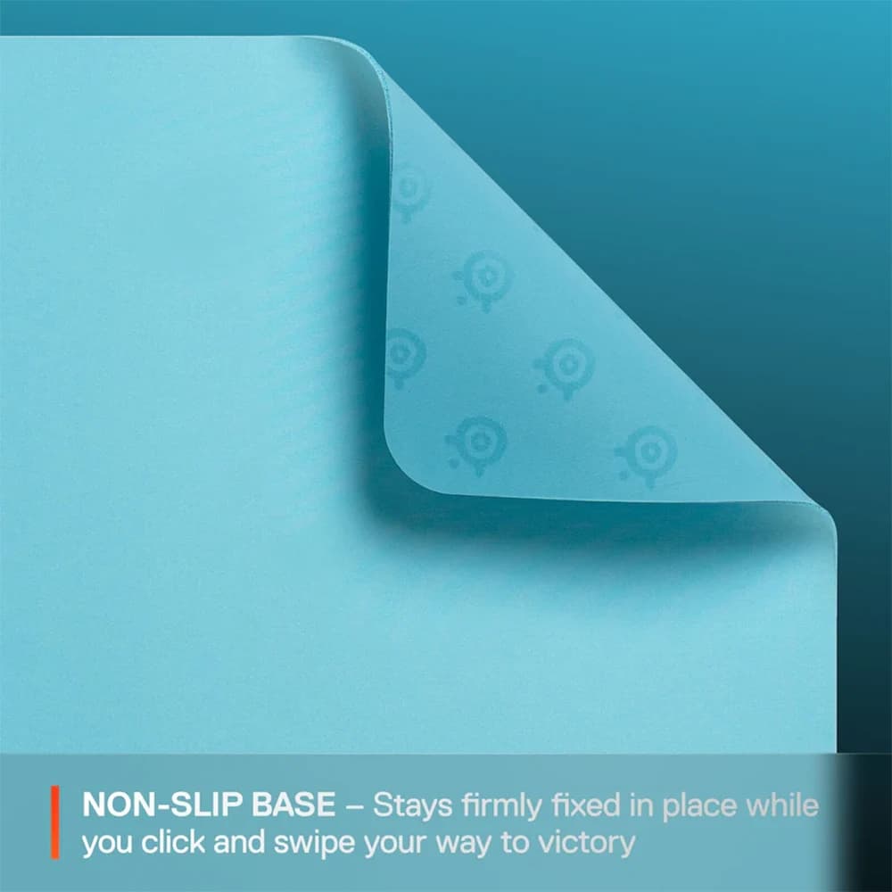 SteelSeries QcK Mousepad Aqua, Large (450 400 2 mm) Size, Legendary Micro-Woven Cloth, Non-Slip Rubber Base thumbnail 3