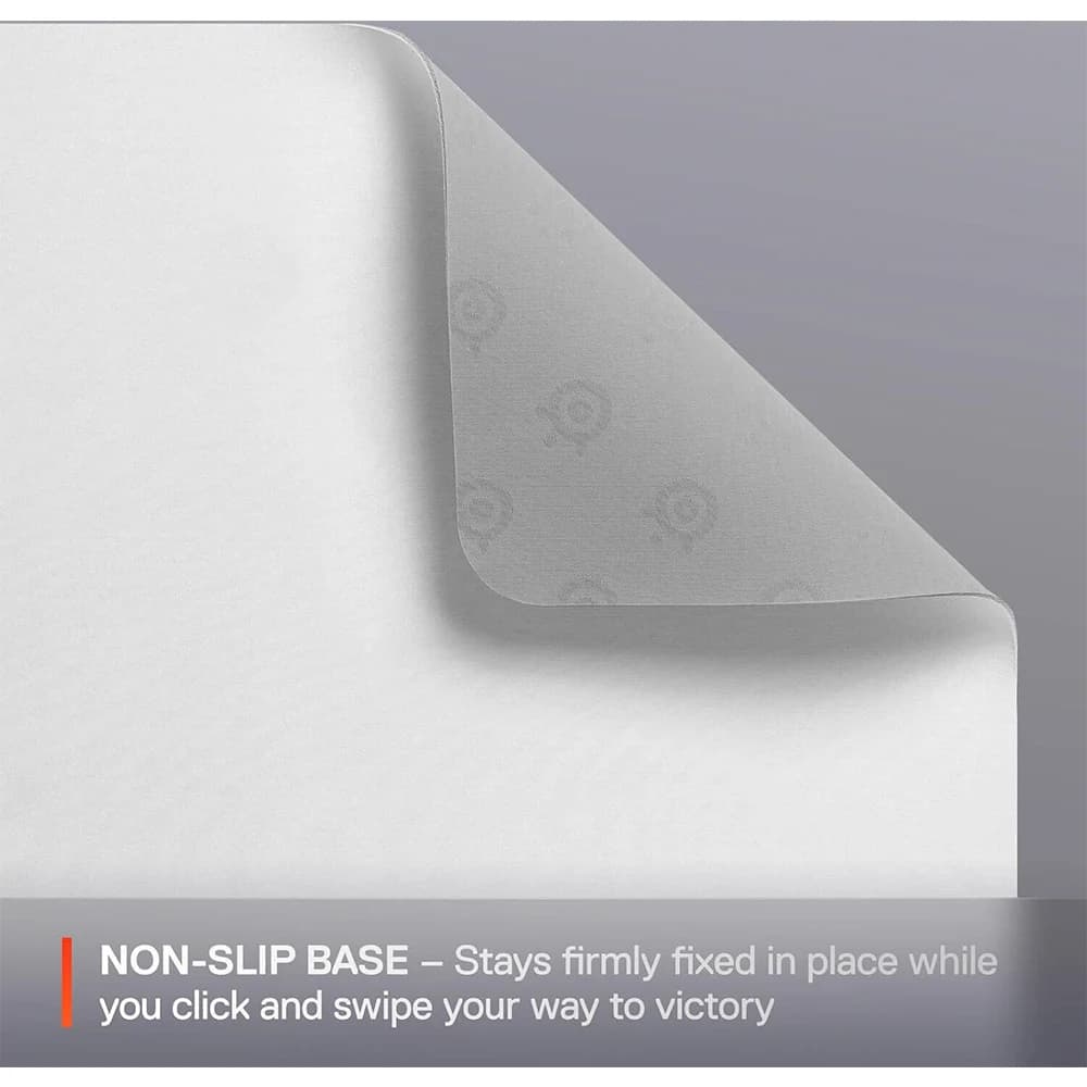 SteelSeries QcK Mousepad White, Medium (320 x 270 x 2 mm) Size, Legendary Micro-Woven Cloth thumbnail 3