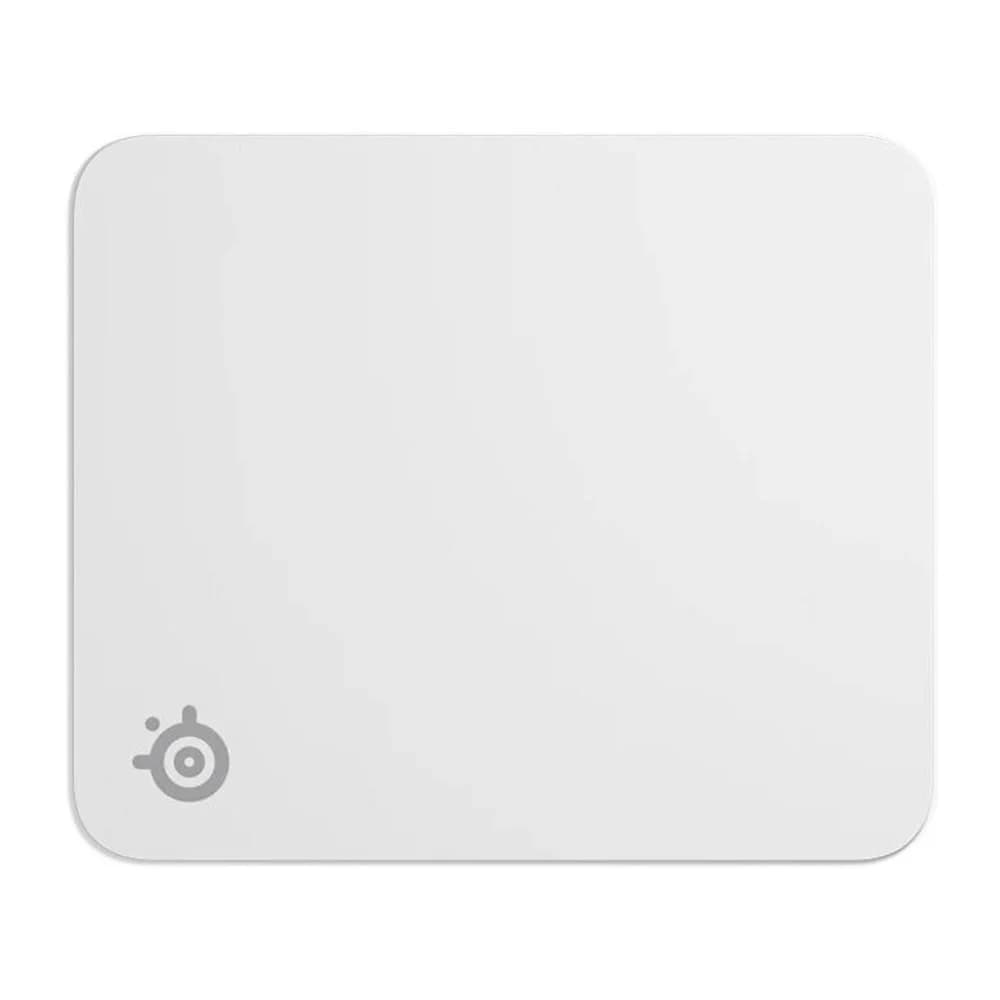 SteelSeries QcK Mousepad White, Medium (320 x 270 x 2 mm) Size, Legendary Micro-Woven Cloth