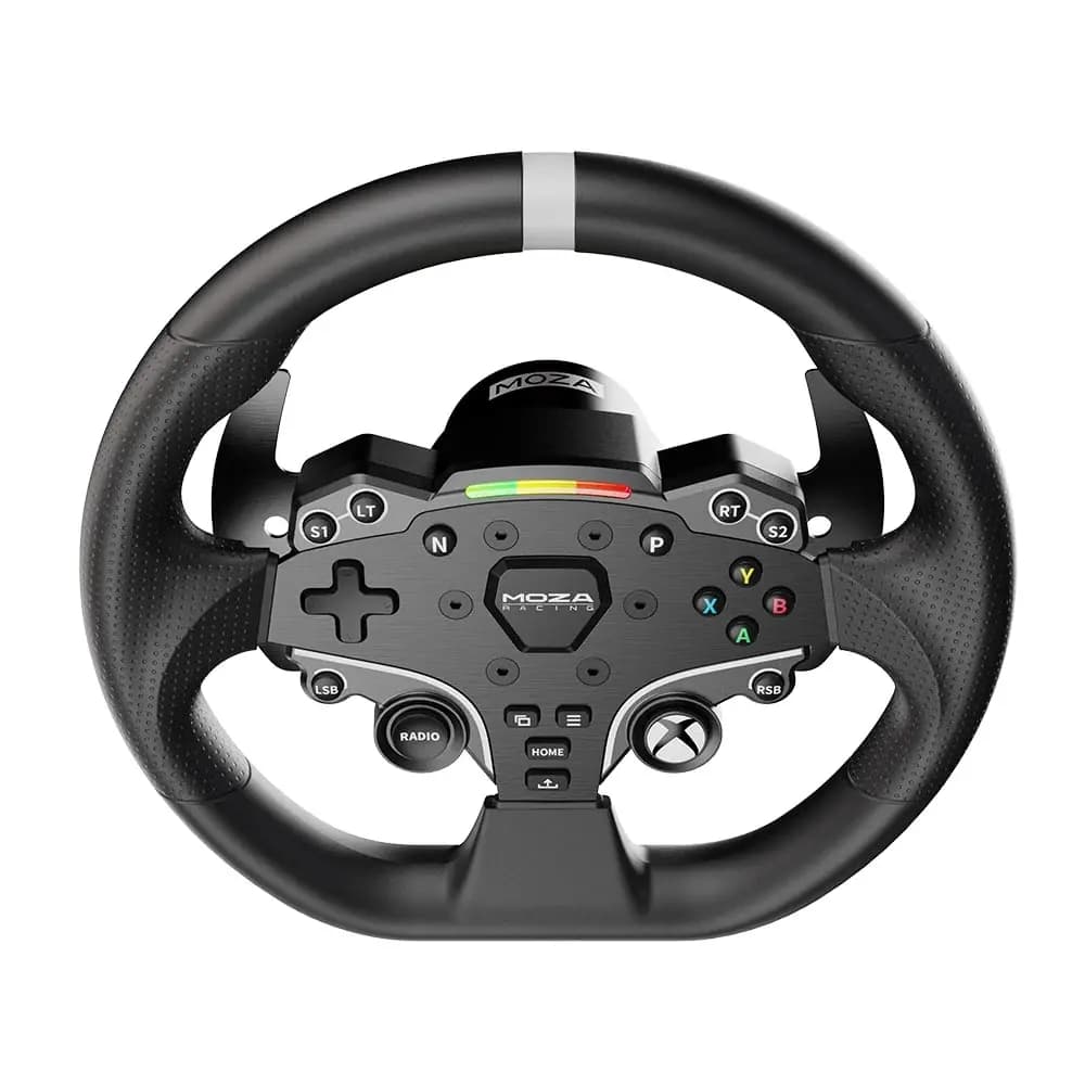 MOZA ESX Steering Wheel RS052, 280mm Sim Racing Wheel, PC & Xbox Compatible, 22 Programmable Buttons, RPM LED Lights, Black thumbnail 3