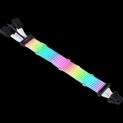 Lian Li STRIMER PLUS V2 12VHPWR Addressable RGB Extension Cable, 12+4-PIN to 12+4-PIN, 8 Light Guides, for GPU connector