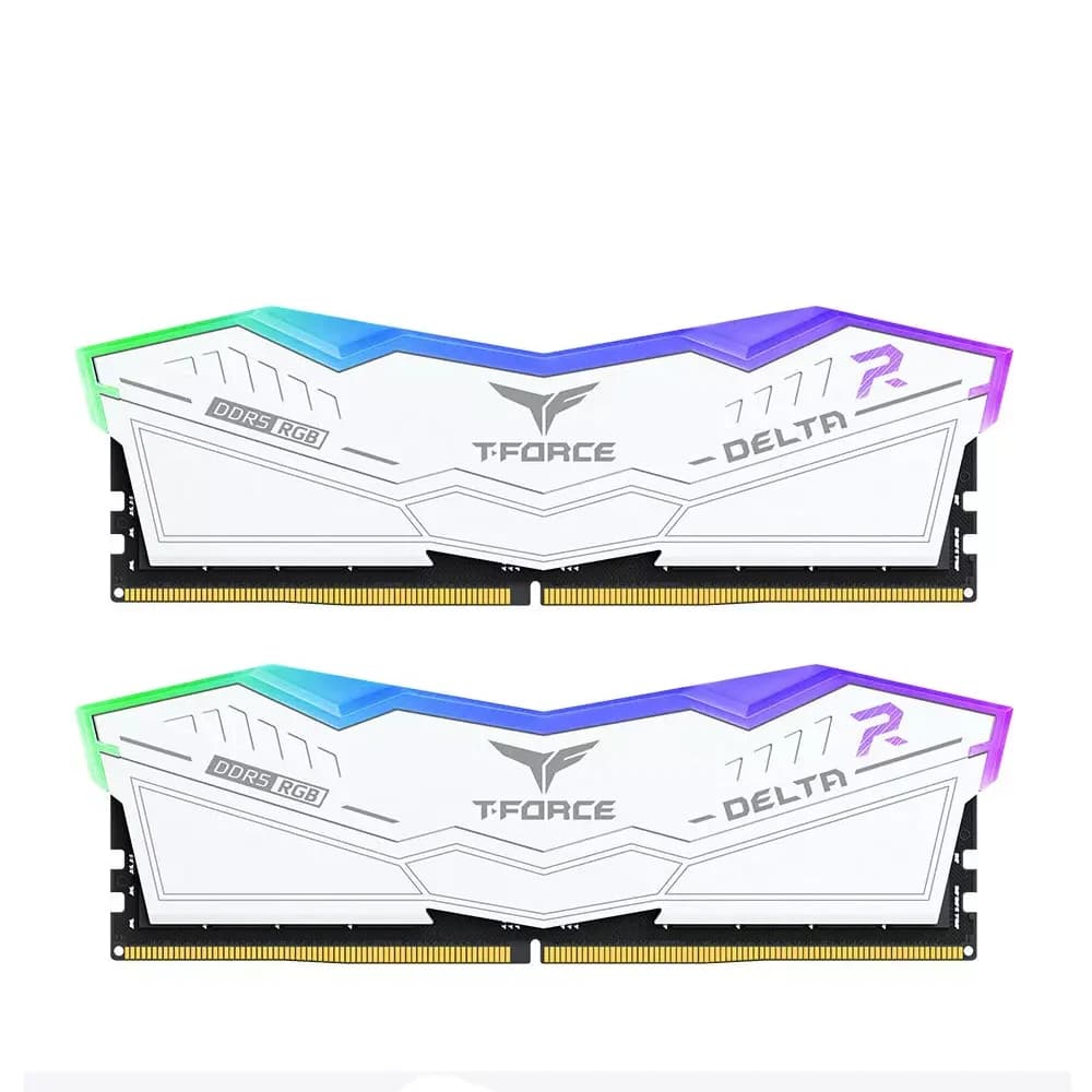 Teamgroup DELTA 32GB (2X16) RGB 6000MHZ DDR5, Memory Kit - White
