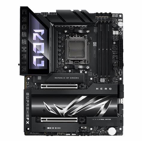 ASUS ROG CROSSHAIR X870E HERO AM5 Motherboard, DDR5 192GB Max Support EXPO, AI Intelligence, Wi-Fi 7, 2 x USB4 Ports thumbnail 2