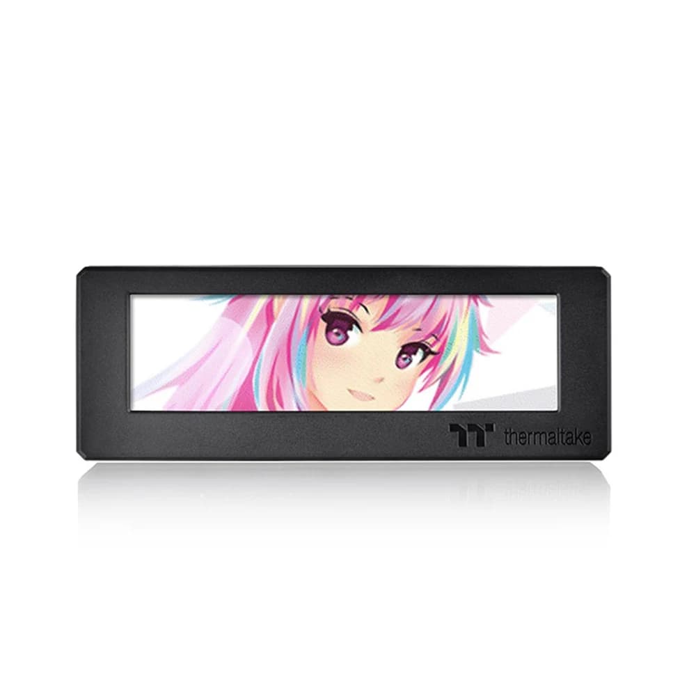 Thermaltake 3.9 Inch LCD Screen Kit Black, 128 x 480 (RGB) Resolution, Micro USB to USB (9PIN) Connector, Fully Customizable with TT RGB Plus 2.0
