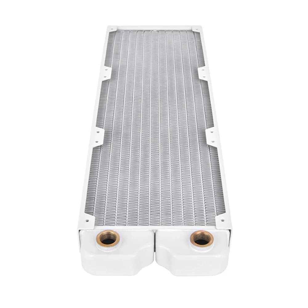 Thermaltake Pacific SR360 Radiator Snow, 28mm Thick, 3x 120mm fans Compatible, 17 FPI Copper Fins, 12 Flats Tubes, Detachable Side Panels thumbnail 3