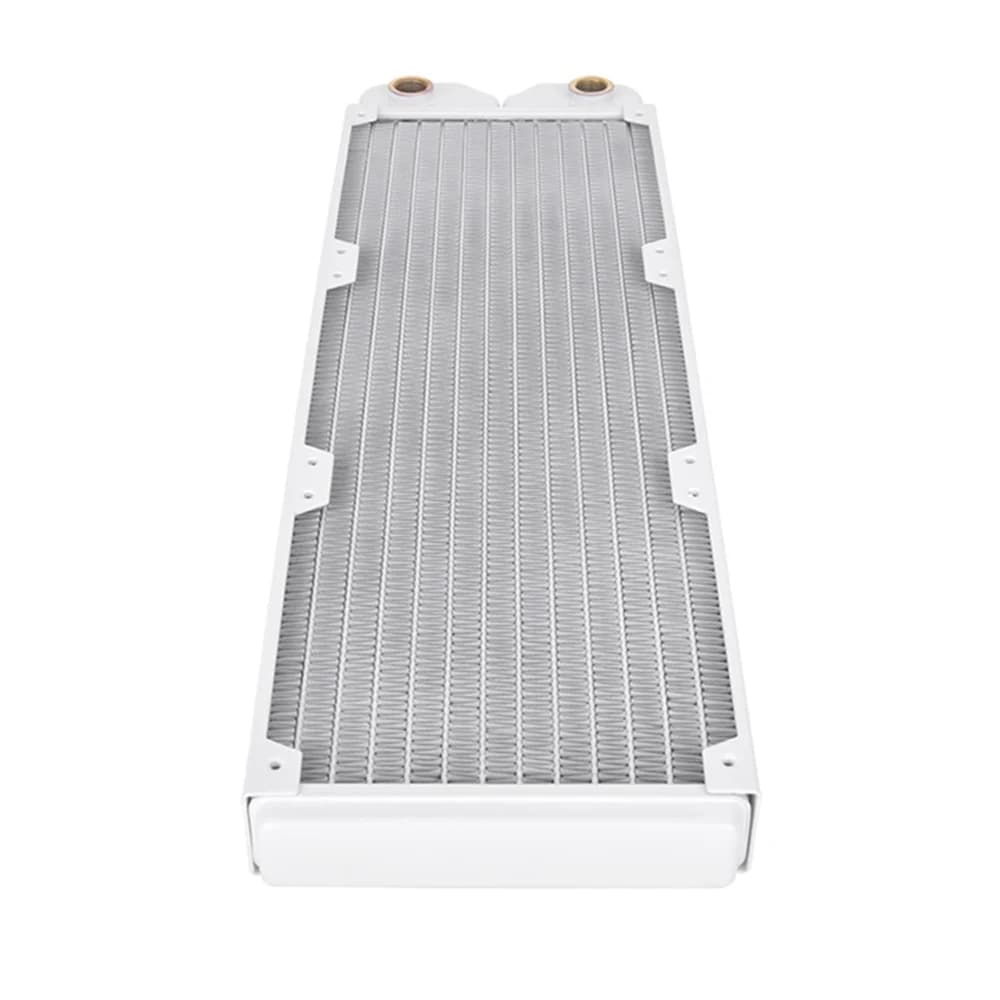 Thermaltake Pacific SR360 Radiator Snow, 28mm Thick, 3x 120mm fans Compatible, 17 FPI Copper Fins, 12 Flats Tubes, Detachable Side Panels thumbnail 4