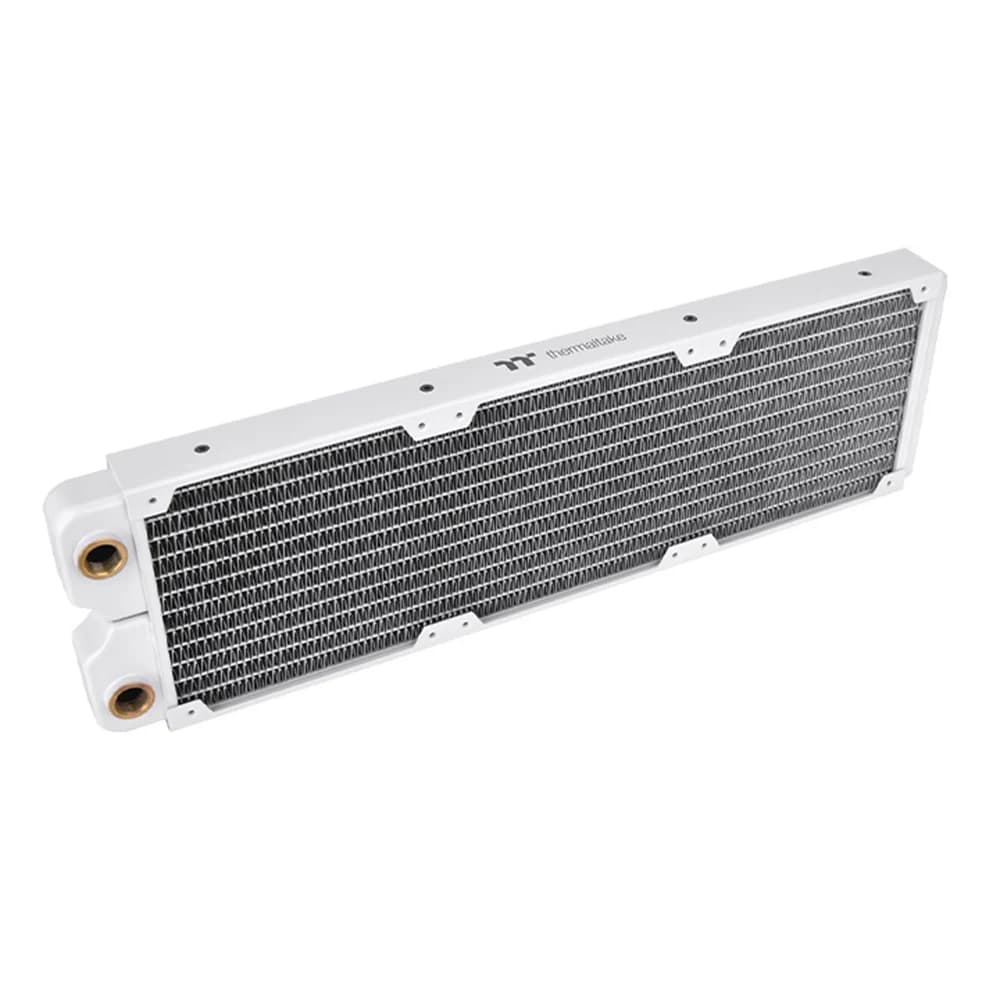 Thermaltake Pacific SR360 Radiator Snow, 28mm Thick, 3x 120mm fans Compatible, 17 FPI Copper Fins, 12 Flats Tubes, Detachable Side Panels