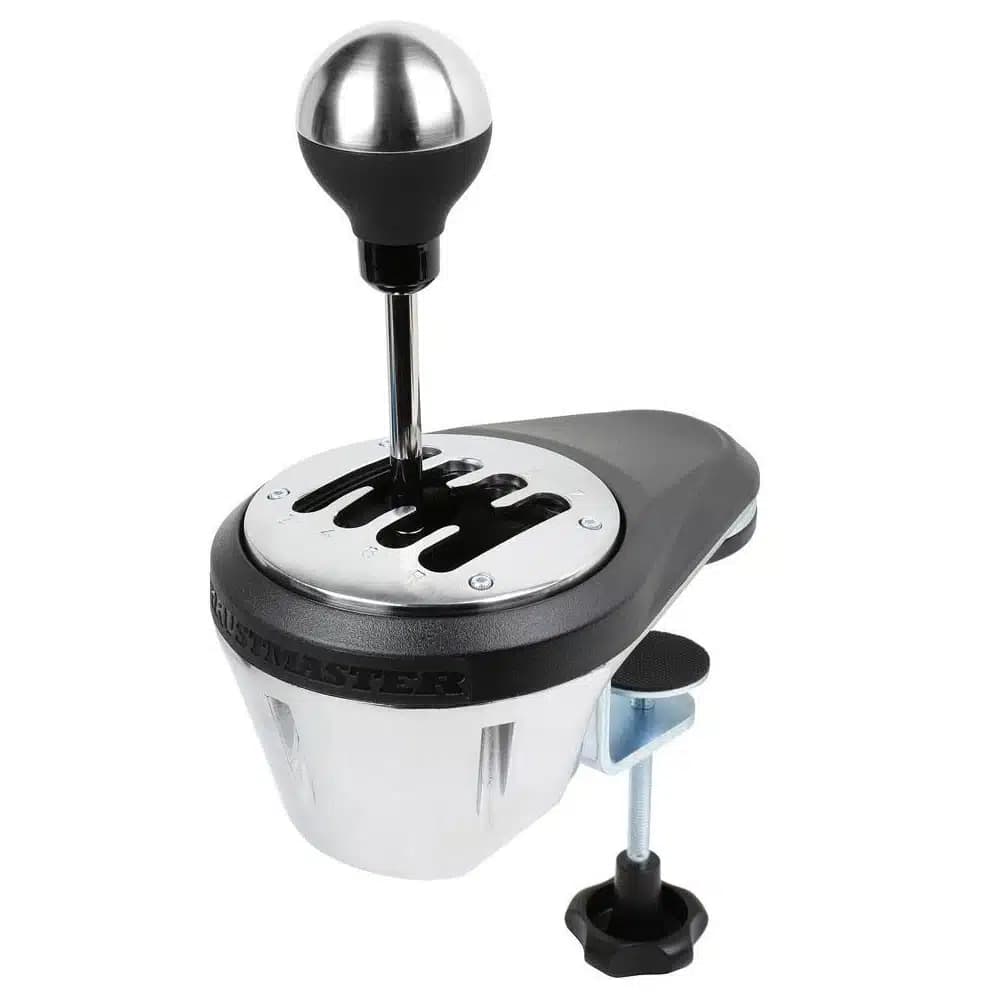 Thrustmaster TH8A Add-On Shifter, 360° Adjustable Clamping System, Metal Gear Stick, Contactless Magnetic Sensors, 13cm Tall Gear Stick, H-Pattern thumbnail 2