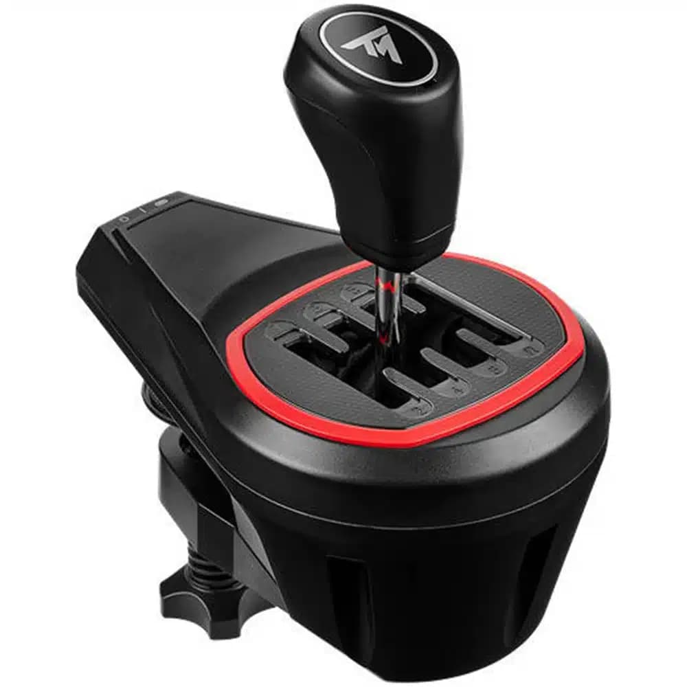 Thrustmaster TH8S Shifter Black, Ergonomic Design, 8-Gear Shifting, H.E.A.R.T. Technology, Clamp-Bases Mounting, H Pattern Shift Plate