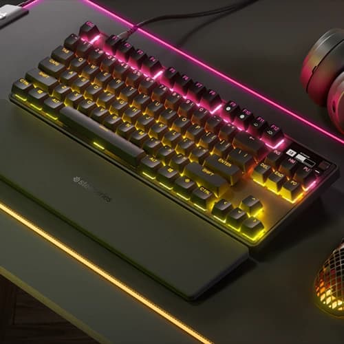 SteelSeries APEX PRO TKL Mechanical Esports Keyboard , OmniPoint 2.0 Adjustable HyperMagnetic switches, 32-bit ARM, 0.7 ms Response Time thumbnail 3