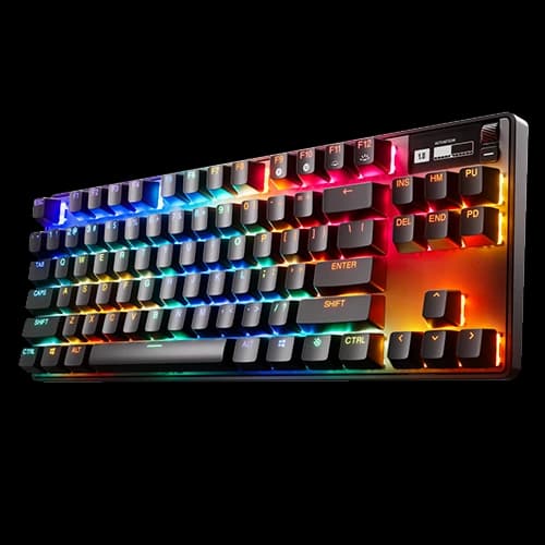 SteelSeries APEX PRO TKL Mechanical Esports Keyboard , OmniPoint 2.0 Adjustable HyperMagnetic switches, 32-bit ARM, 0.7 ms Response Time