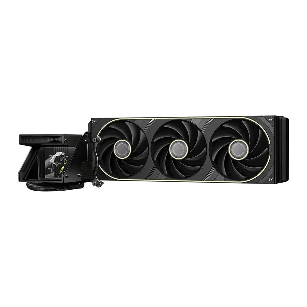 TRYX HOLO ARGB 360mm Liquid Cooler Black, TDP 280W, 4-pin PWM, SLF Bearing Type