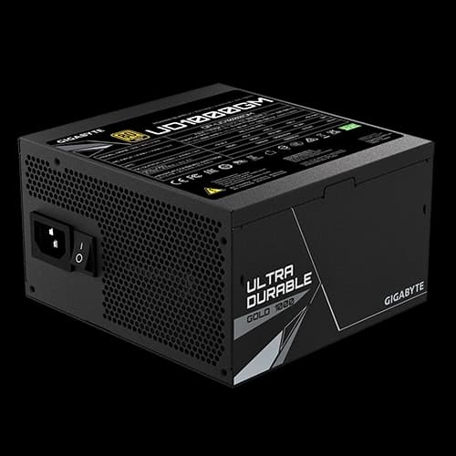 Gigabyte UD1000GM PG5 1000W Power Supply, 80 PLUS Gold, 120mm Smart Hydraulic Bearing (Hyb) Fan, Active PFC, Main Japanese Capacitors, Support PCIe Gen 5.0 GPU thumbnail 3