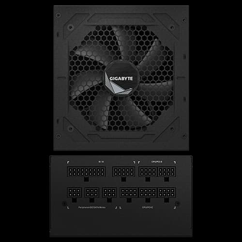 Gigabyte UD1000GM PG5 1000W Power Supply, 80 PLUS Gold, 120mm Smart Hydraulic Bearing (Hyb) Fan, Active PFC, Main Japanese Capacitors, Support PCIe Gen 5.0 GPU thumbnail 5