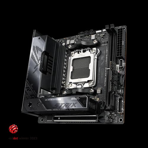 ROG STRIX X670E-I Gaming WIFI diminutive mini-ITX Motherboard, PCIe 5.0 Slots, and Space-saving AM5 | 90MB1B70-M0EAY0