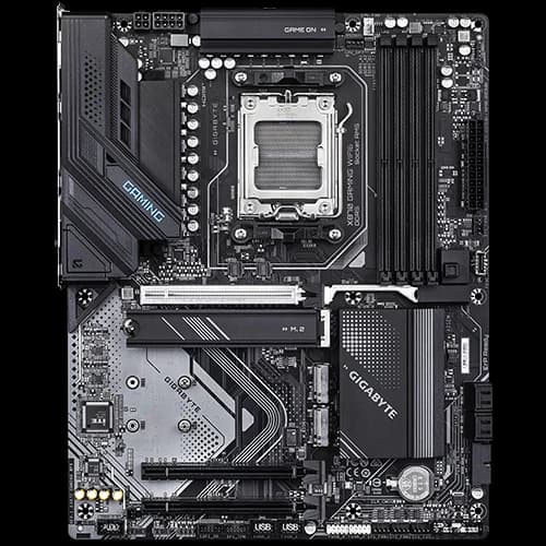 GIGABYTE X870 GAMING WIFI6 AM5 ATX Motherboard, AMD X870 Chipset, Realtek 2.5GbE LAN chip, Wi-Fi 6 RTL8851BE, 2 x PCI Express x16 slots, iTE I/O Controller Chip, PCIe 5.0 x16, Black thumbnail 2