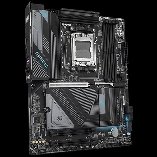 Gigabyte X870 GAMING X WIFI7 ATX Motherboard, Support for DDR5 8200, Integrated Graphics Processor with AMD Radeon, 2.5GbE LAN chip, AMD X870 Chipset, AMD Socket AM5, 2 x PCI Express x16 slots, PCIe 5.0, EZ-Latch Click thumbnail 2