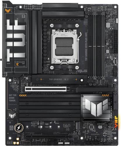 ASUS TUF Gaming X870-Plus WIFI ATX Motherboard, AMD X870 Chipset, For AMD Ryzen 9000/8000/7000 Series Processors, DDR5, 4x M.2 Slots, PCIe 5.0 x16, WiFi 7, 192GB Max Memory, | 90MB1IU0-M0EAY0