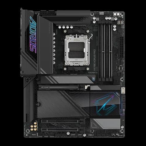 GIGABYTE X870E AORUS PRO ATX Motherboard, LGA 1718, AMD X870E Chipset, 4x M.2, PCIe 5.0, USB4, Wi-Fi 7 & Bluetooth 5.3 thumbnail 3