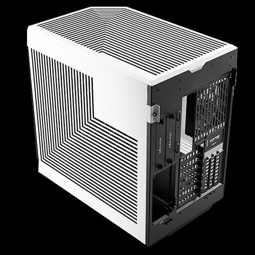 HYTE Y60 Modern Aesthetic Mid Tower Power ATX Gaming PC Case, Dual Chamber, 3 pre installed 120mm Fans, PCIE 4.0 Cable thumbnail 4