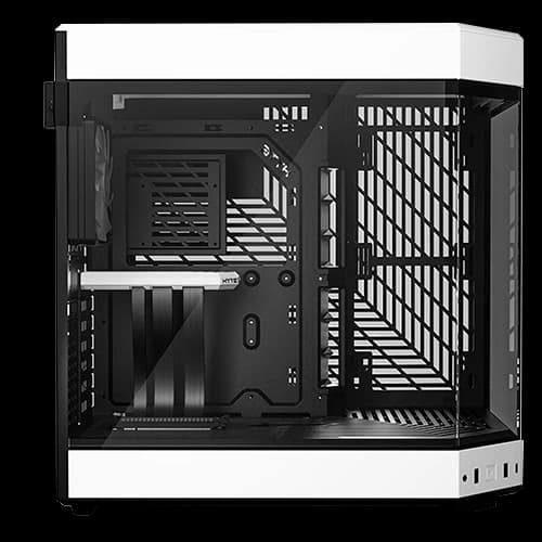 HYTE Y60 Modern Aesthetic Mid Tower Power ATX Gaming PC Case, Dual Chamber, 3 pre installed 120mm Fans, PCIE 4.0 Cable thumbnail 3