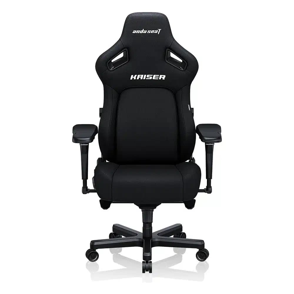 AndaSeat Kasier 4 Series Premium Gaming Chair Carbon Black, 5° Sloping Seat Base, Pop-out Lumbar, 5D Armrests, Up to 180kg Max Weight, Linen Fabric, XL