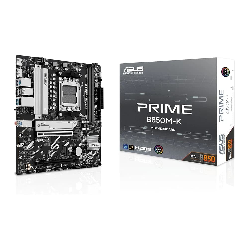 ASUS PRIME B850M-K AM5 DDR5 PCIe 5.0 M-ATX Motherboard - Black