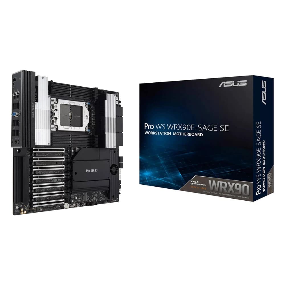 ASUS Pro WS WRX90E-SAGE SE Motherboard, AMD WRX90 Chipset, 8x DIMM DDR5 / 2048GB Max Memory