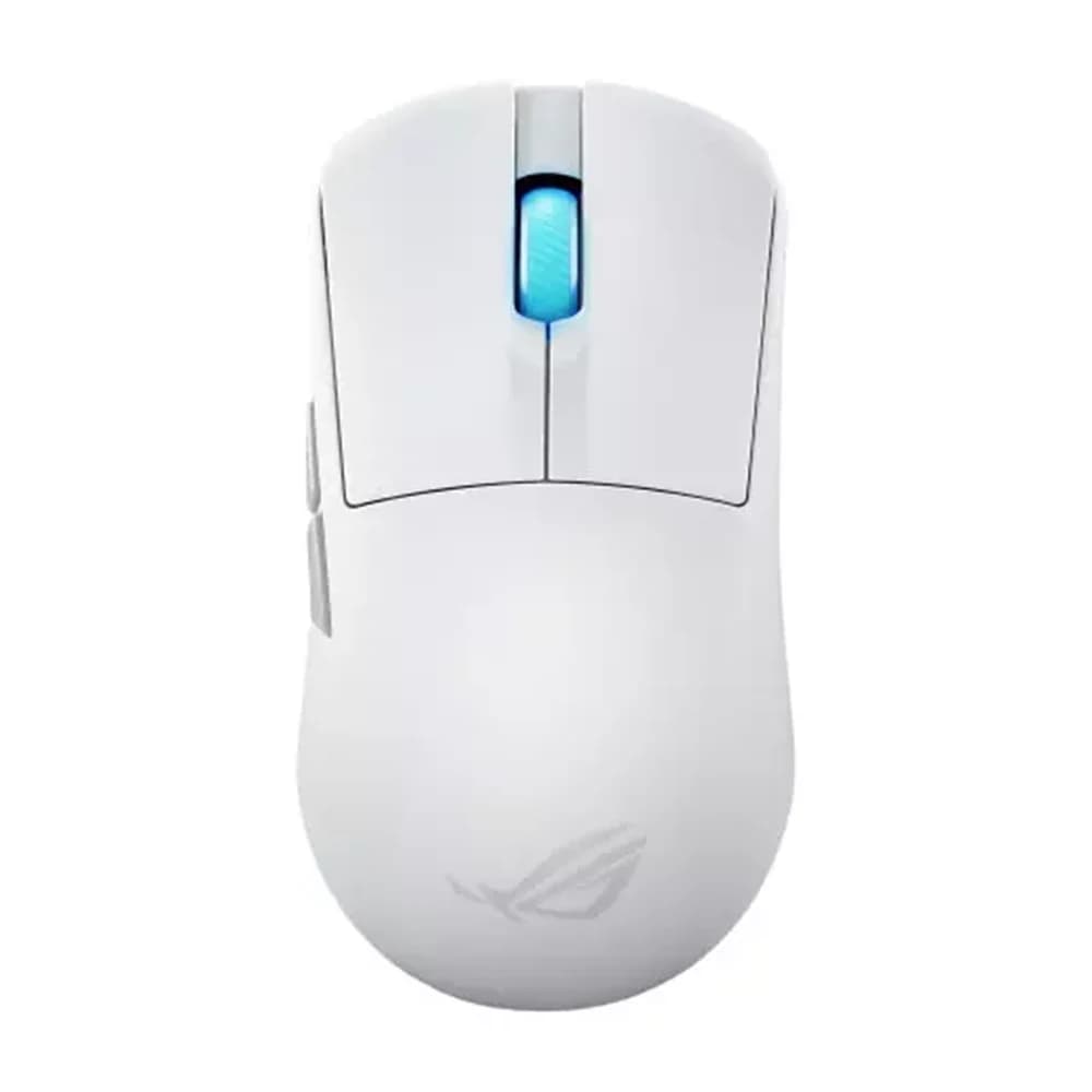 ASUS ROG Harpe Ace Mini Wireless Gaming Mouse, 49g, Lightweight, AimPoint Pro 42K Optical Sensor, Optical Micro Switches, ROG Polling Rate Booster, Esports and FPS, Small, Medium, Lunar White