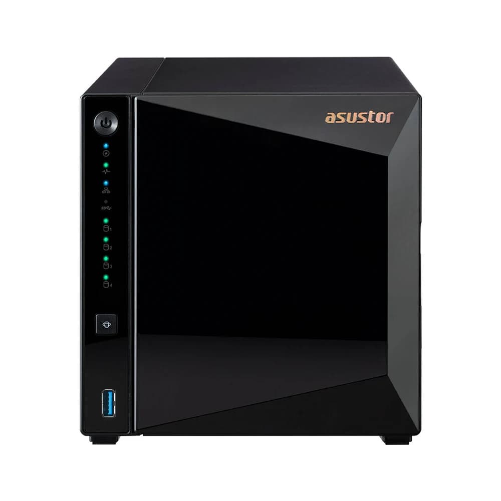 Asustor Drivestor 4 Pro Gen2 AS3304T v2 4-Bay NAS Enclosure, Realtek RTD1619B 1.7GHz CPU, 2GB DDR4 Memory, 3.5"/2.5" SATA HDD, 2.5" SATA SSD