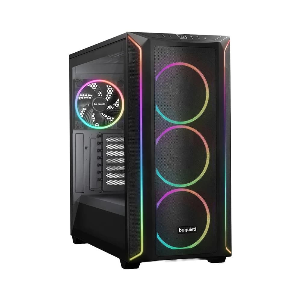 Be Quiet Shadow Base 800 FX aRGB Mid Tower Computer Case, 4x Light Wings 140mm PWM Fans, Up to 420mm Radiator & 8x Fan Support, ABS + Steel + Tempered Glass Materials, Black