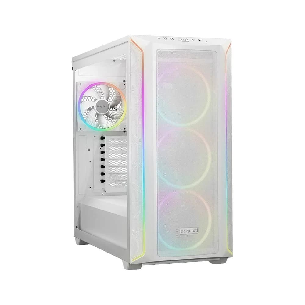 Be Quiet Shadows Base 800 FX aRGB Mid Tower Computer Case, 4x Light Wings 140mm PWM Fans, Up to 420mm Radiator & 8x Fan Support, ABS + Steel + Tempered Glass Materials, White
