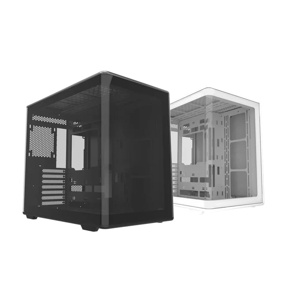 Cooler Master Elite 600 4 fan PC Case White, Mid Tower, SGPCC Steel / Tempered Glass, Mini-ITX, Mini-DTX, Micro-ATX, ATX