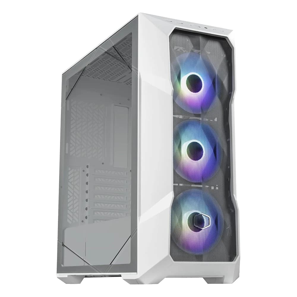 Cooler Master MasterBox TD500 Mesh V2 PC Case White, Mid Tower, Tempered Glass, ARGB, Mini-ITX, Micro-ATX