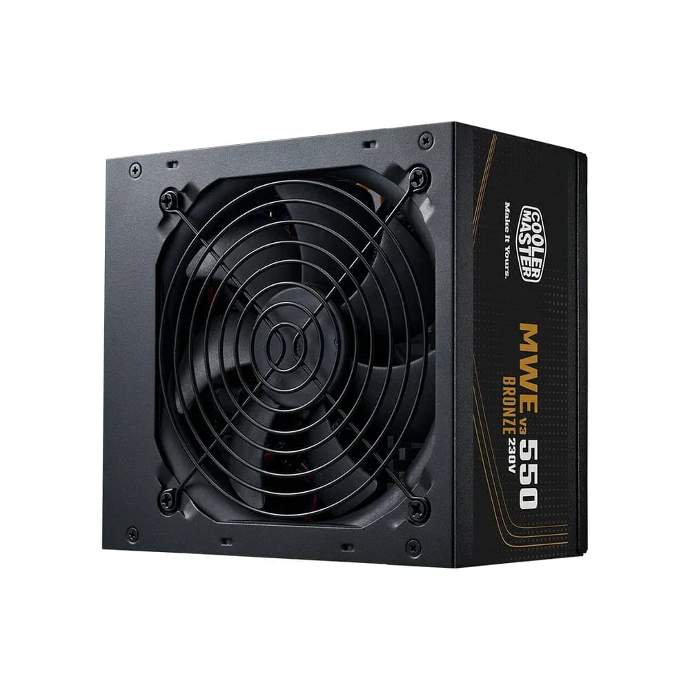 Cooler Master MWE Bronze 550 V3 230V Power Supply, 650W, Non Modular, HDB, 80 PLUS Bronze EU 230V, Active PFC, ATX 12V Ver. 3.1